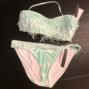 Cute mint tie-dye bikini